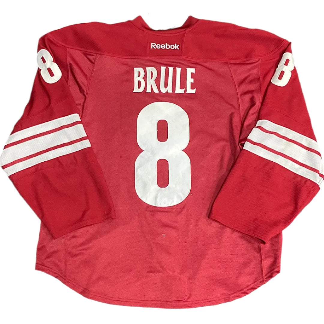 Game Worn Jersey -  Gilbert Brule – 2011/2012 Game Worn Home Playoff Jersey