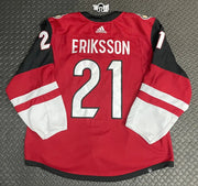 Loui Eriksson Coyotes Game Worn Red Jersey