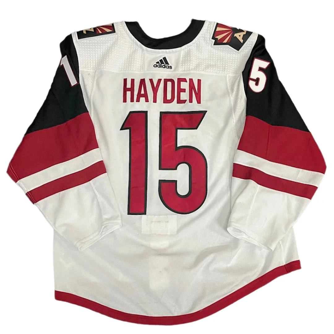 Game Worn Jersey -  John Hayden - 2020-2021 25 Year Patch