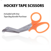 the hockey pro shop tape bag bundle, 3 rolls of tape and scissors