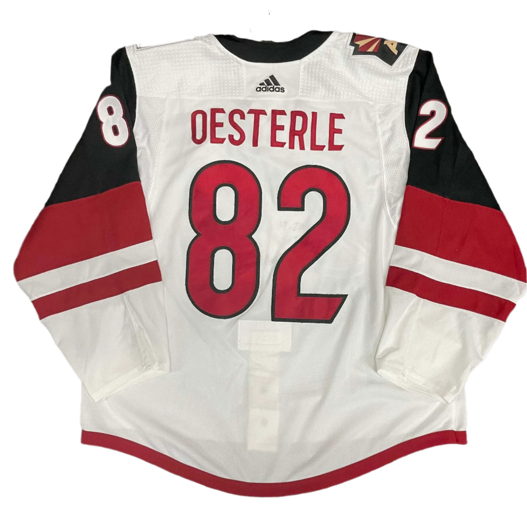 Game Worn Jersey - Previously Worn Jordan Oesterle Game Jersey 2019/2020 Playoff set