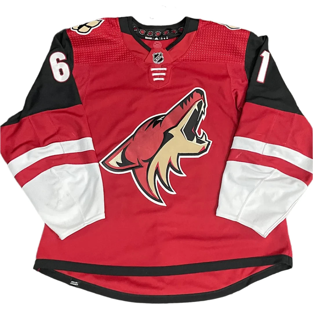 Game Worn Jersey -  Dysin Mayo 2021/2022 Previously Worn Red Game Jersey