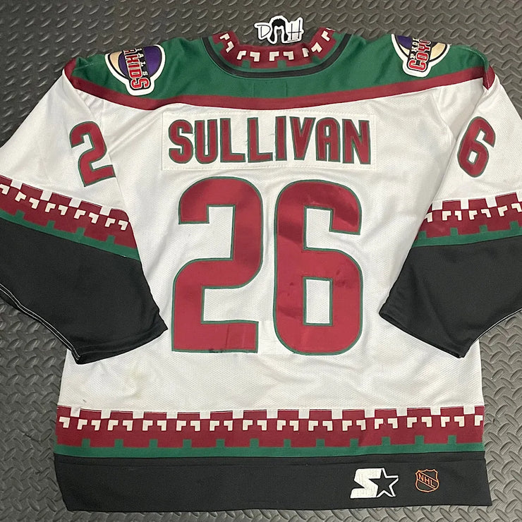 Mike Sullivan 1998/1999 Game Worn White Kachina