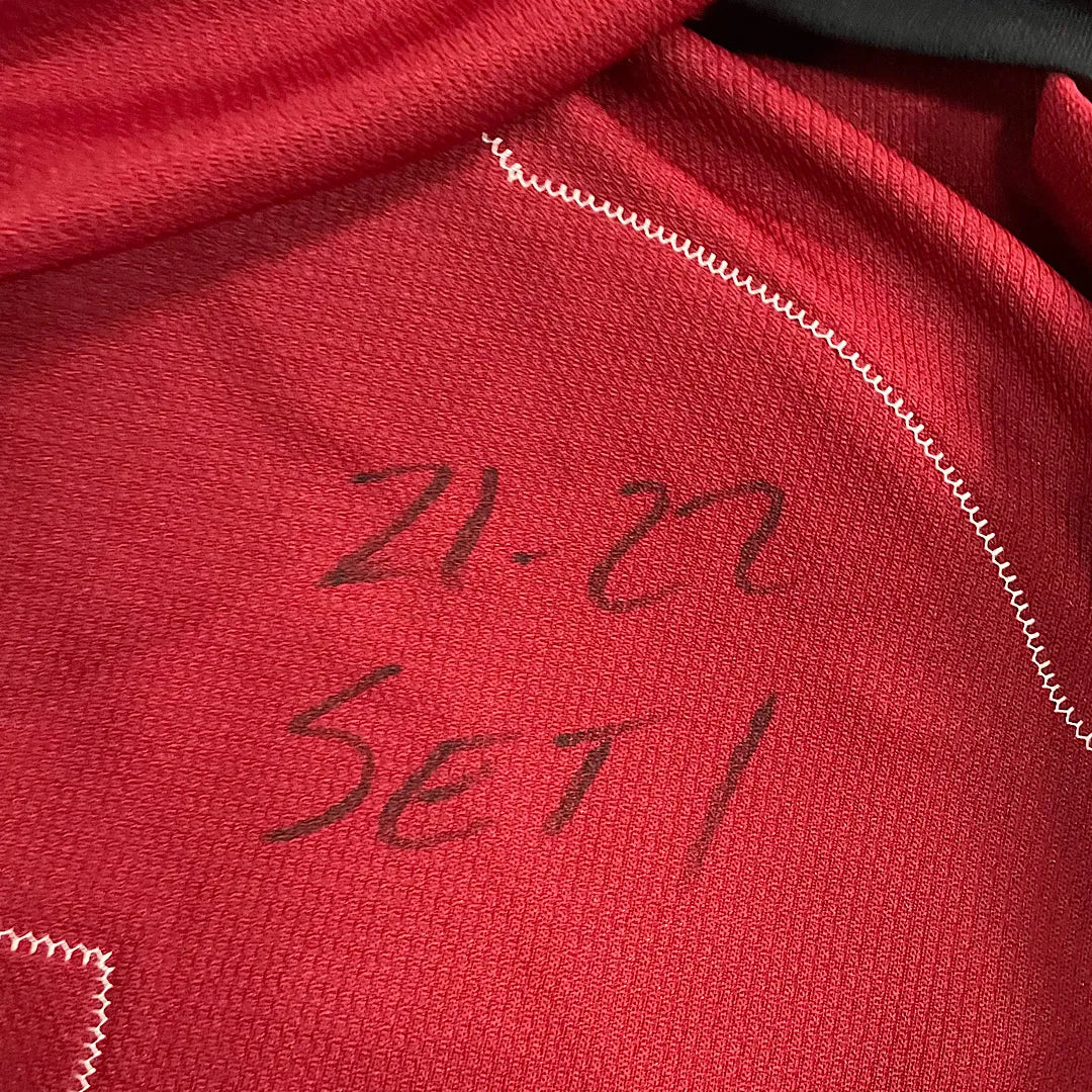 Game Worn Jersey -  Dysin Mayo 2021/2022 Previously Worn Red Game Jersey